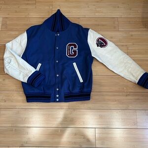 Golden Goose Blue and White Jacket Size 50